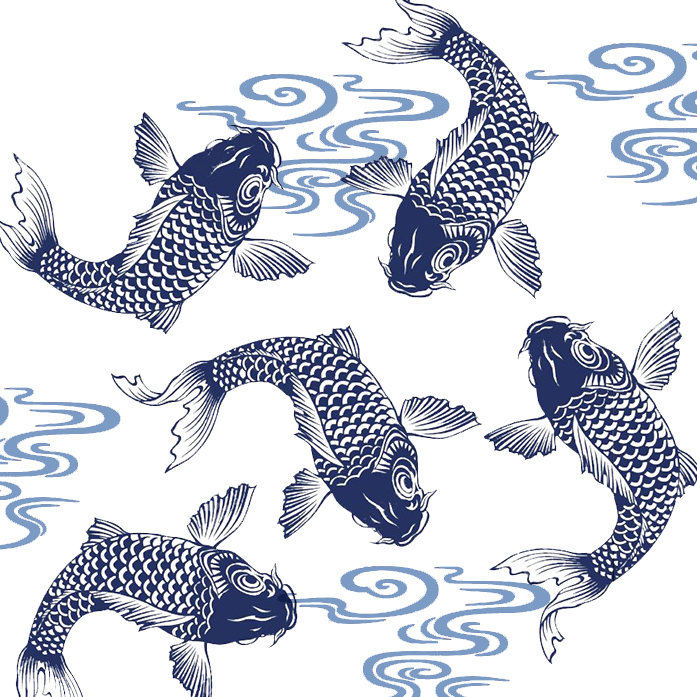 5 carpes - illustration